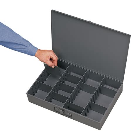 steel compartment boxes|metal compartment storage box.